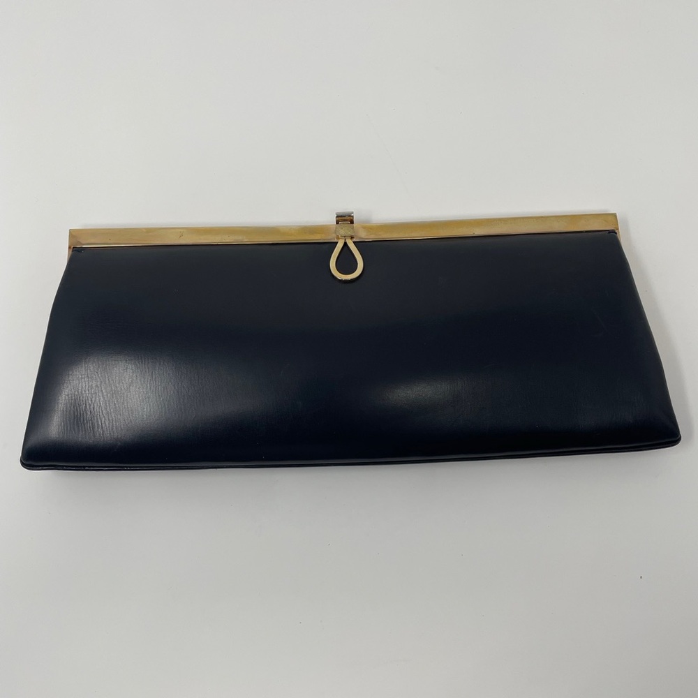 Orlan Black Leather Clutch